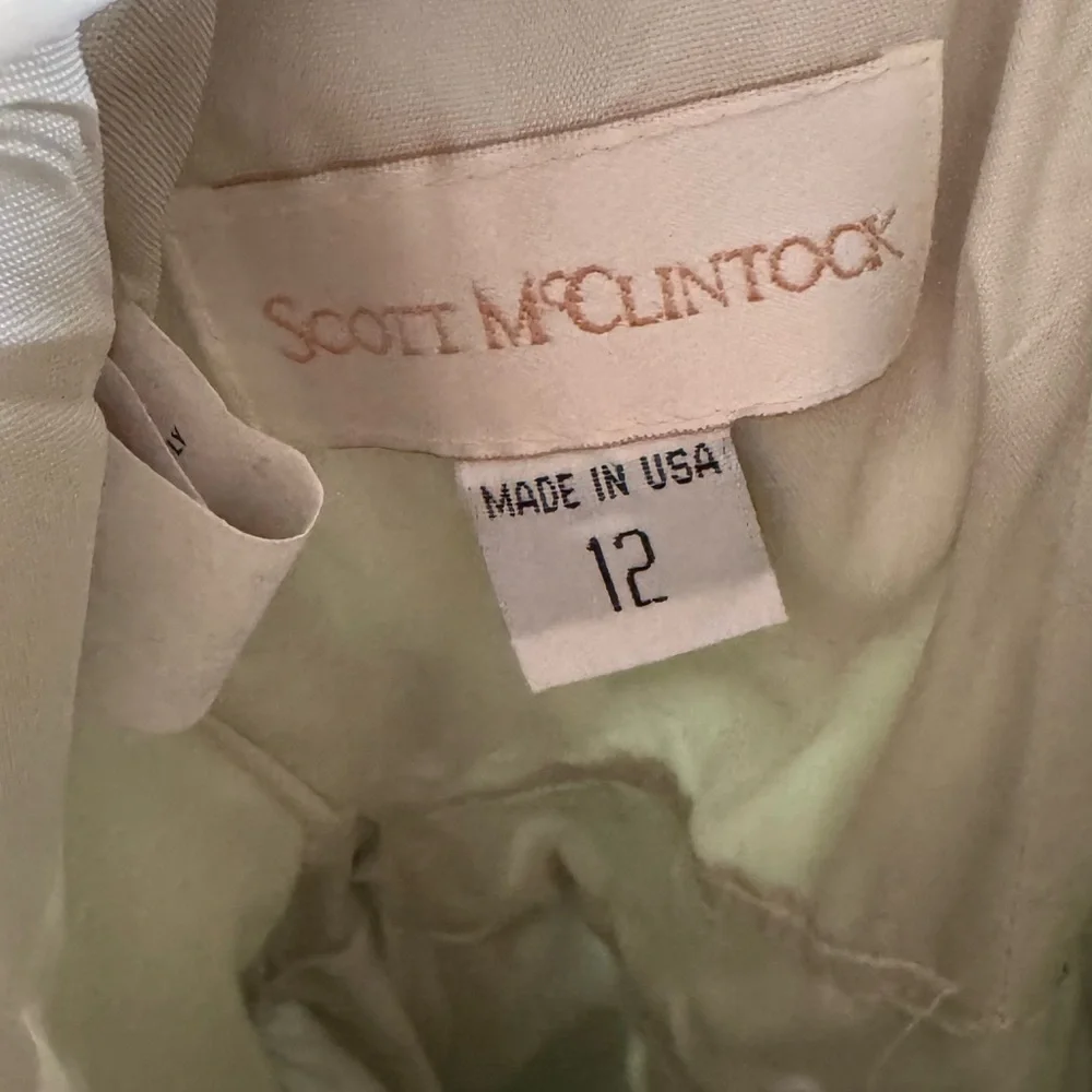 Scott McClintock | Corset Lace-Up Formal Dress Mint Satin | Size 12 (Runs Small) - Picture 10 of 11
